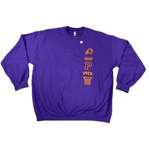 NWOT Retro‎ Phoenix Suns Sweatshirt Crewneck NBA Basketball Men's Size XL Purple